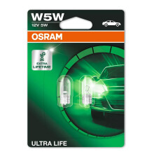 OSRAM ULTRA LIFE, W5W, Double Blister (2 lamps)