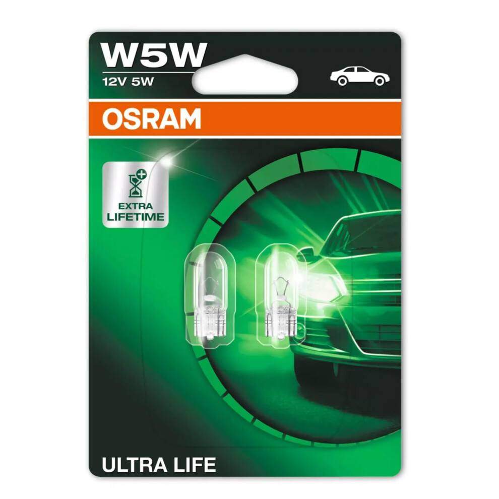 Osram Ultra Life, W5w, Double Blister (2 Lamps)