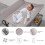 MeJa Baby Changing TableBaby Changing Unit Portable Folding Adjustable 3