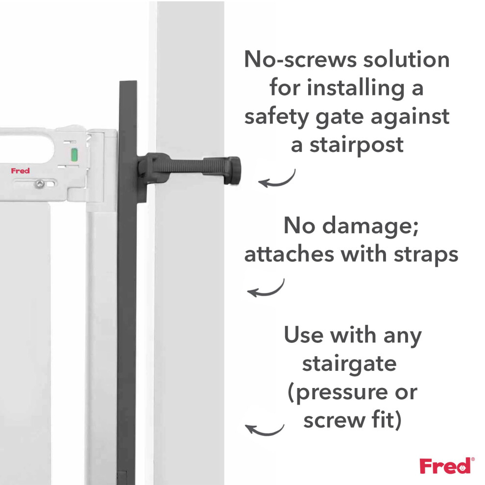 Fred Safety Universal Stair Post Fitting Kit Dark Grey Fit Any Stair G