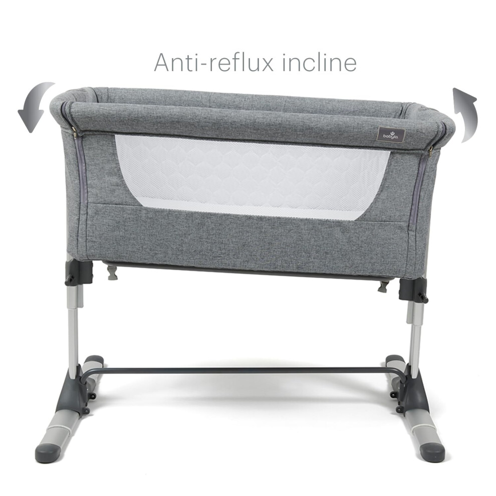 Babylo Snuggle Cuddle Co Sleeper Slate Grey