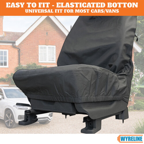 WYRELINE 2PCS Extra Heavy Duty Car Seat Covers Front Pair  Universal 2