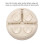 PandaEar 3 Pack Silicone Suction Plates for Babies Weaning - Divided 5