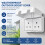 1 Pack Double UK Socket Cover Box Baby Safety Childproof Electrical Pr 1
