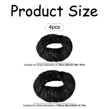 Bojueshaw 4pcs Wheel CoversStroller Wheel Dustproof CoverBaby Stroller