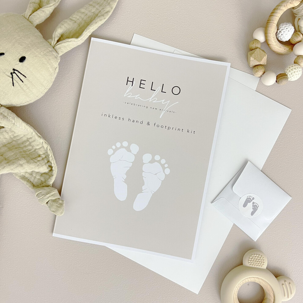 Inkless Hand  Footprint Kit Mess Free NO Ink 2 A5 Papers Upto 8 Prints