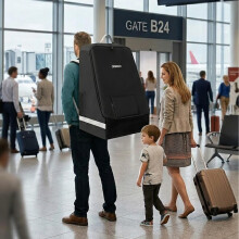 chwigo Car Seat Travel Bag for Airplane – Padded Gate Check Bag for Ca