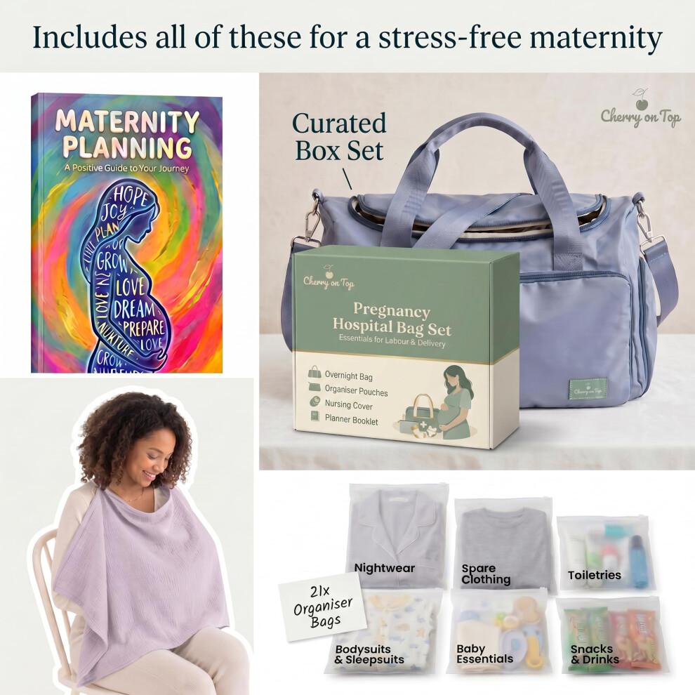 Cherry-On-Top Pregnancy Bag For Hospital Complete Labour And Delivery Set With Hosp