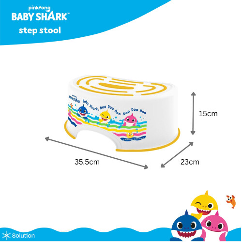 Baby Shark Toilet Training Step Stool White One Size 1