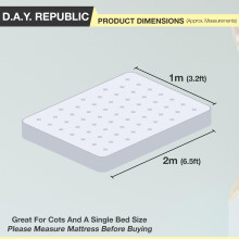 Plastic Waterproof Bed Sheet Cover Mattress Protector 200 x 100cm Ide