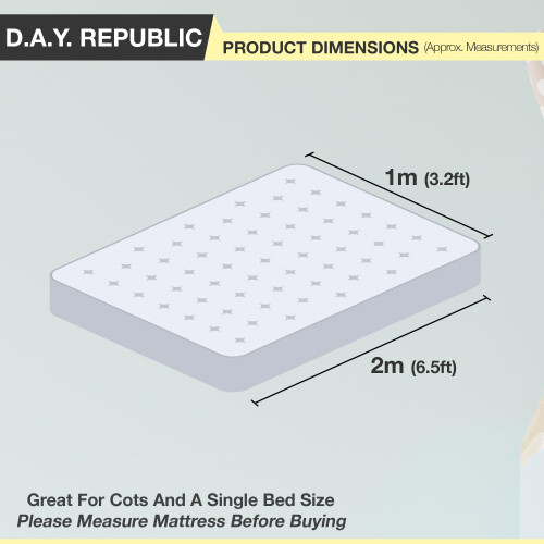 Plastic Waterproof Bed Sheet Cover  Mattress Protector 200 x 100cm Ide