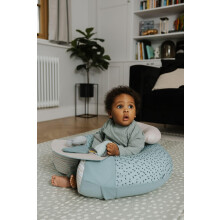 Nuby Animal Adventures Sit-Me-Up Baby Seat – Inflatable Sit & Play Floor Detachable Tray Machine Washable Suitable from 6 Months Plus, Multicolour,