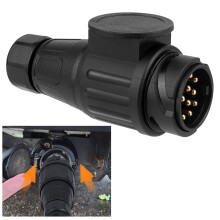 URAQT 13 Pin Trailer Plug, 13 Pin 12 V Trailer Adapter, Waterproof