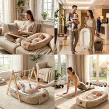 Baby Nest Pod for Newborn Baby Lounger for 012 Months Boys Girls Por