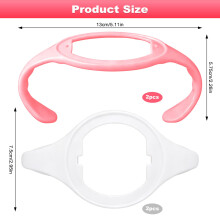 4 Pcs Baby Bottle Handles NonSlip Ergonomic Gripper BPA Free Replaceme