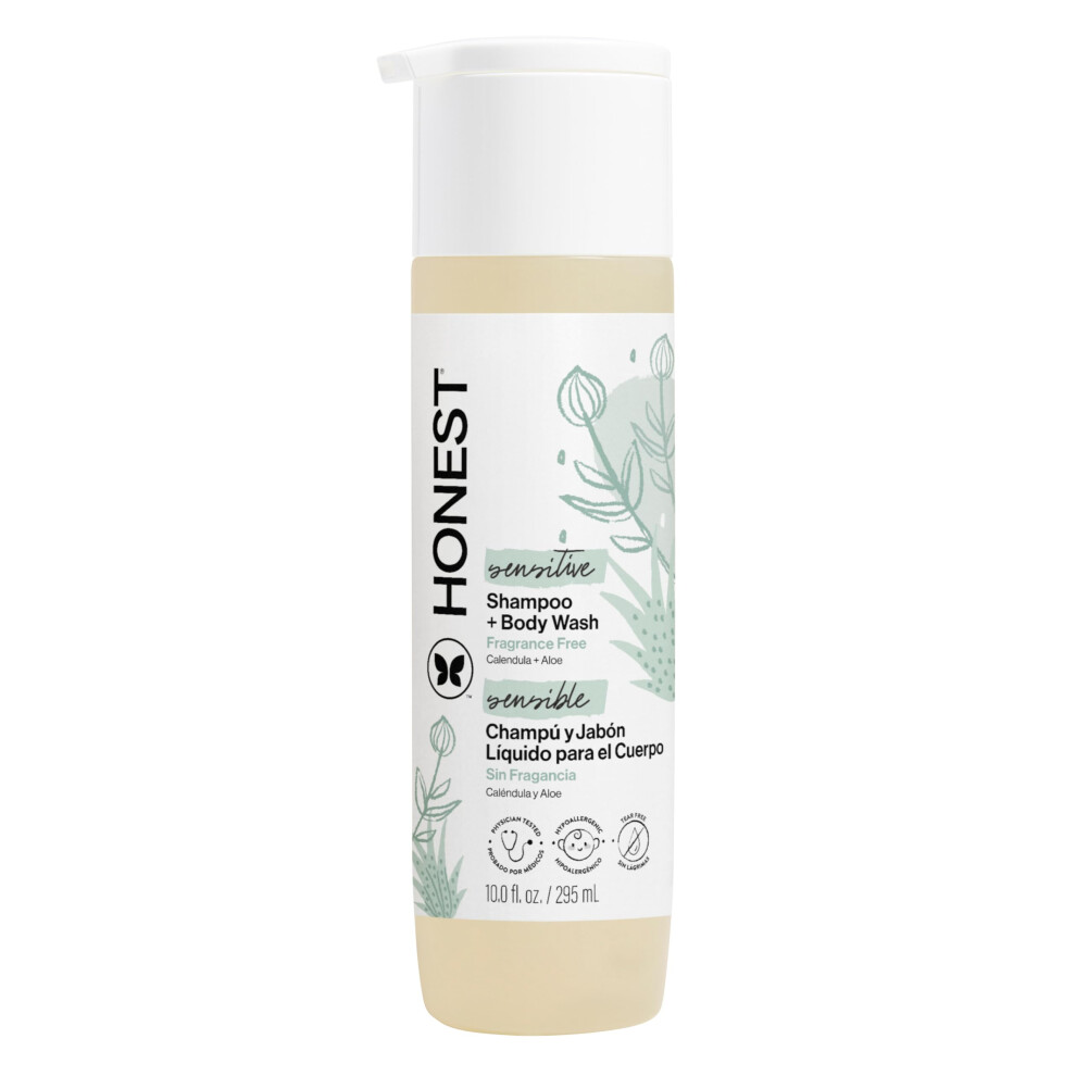 The Honest Company Honest Purely Sensitive Shampoo And Body Wash - Fragrance Free For Kids 10 Oz Shampoo And Body Wash