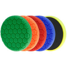 QWORK 5-Piece Foam Polishing Pads, 6-Inch Reusable Car Polishing Sponges for Po