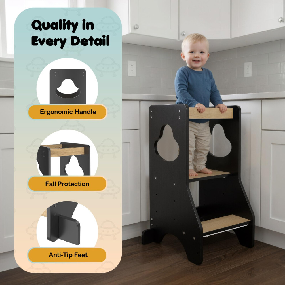Cosyland Toddler Standing Tower Adjustable Height – Super Stable Kitch
