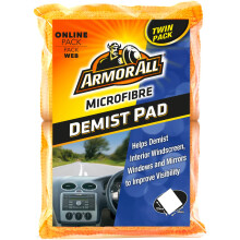 Armor All, Microfibre Car Demist Pad, Set of 2, Quick Demisting for Clear Vision, Gentle and Scratch-Free Cleaning, Designed for Windscreen, Windows