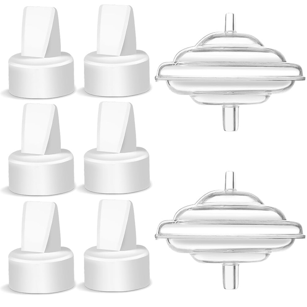 Pumpmom-Us Replacement Duckbill Valves And Backflow Protector For Spectra, Compatible Pump Parts Spectra S1 S2 9 Plus By Pumpmom (Not Original Accessories), Whi