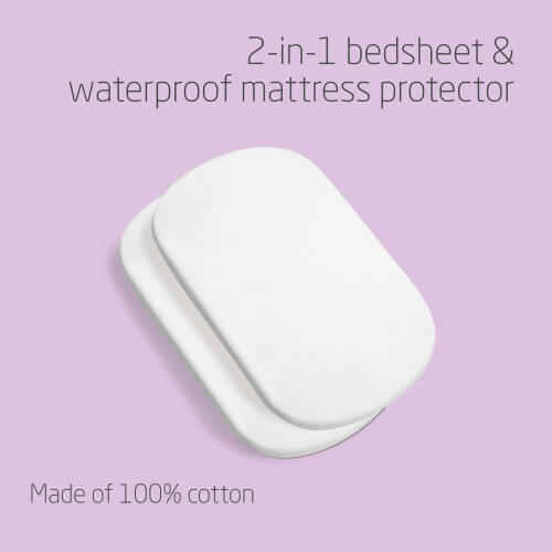 Maxi-Cosi Maxi-Cosi Iora Waterproof Bedsheets, White 2