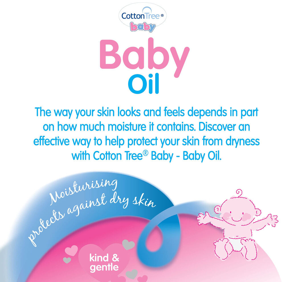 Photos - Hair Product Cotton Tree Baby Oil 335 ml Pack of 2