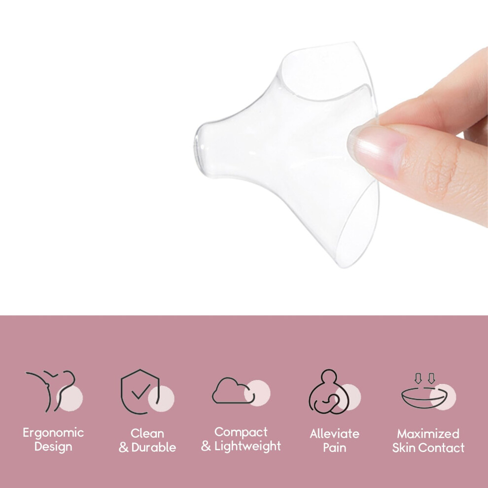 Luxemum Nipple Shields For Breastfeeding Newborn, Breastfeeding Essentials Supplies For Nursing Baby, Nipple Guards Bpa Free Reusable Soft Silicone For Latch
