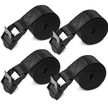 Newthinking 4 Pack Tie Down Straps, Heavy Duty Lashing Straps Tensioning Belts with Adjustable Cam Buckle for Car Luggage and Garden Tent Bundled Fix
