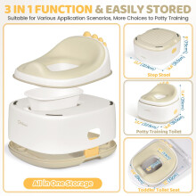 Orzbow Multifunctional Toddler Toilet Seat Universal Potty Training To