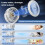 SOPOKE Mini Portable Baby Stroller Fan,3 Speed Personal Handheld 5