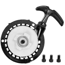 RUTU Aluminum Alloy Recoil Pull Start Starter for 2 Stroke 47cc-50cc Mini Moto ATV Quad Dirt Bike Scooter, Nylon Cog Mini Easy Pull Starter