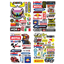 4 Pictures Motorcycle Stickers, Vinyl Racing Stickers, Waterproof