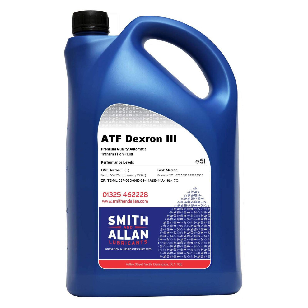 Atf Dexron 3 Diii D3 Automatic Transmission Fluid Dexron Iii 5 Litre 5L 5004490689498