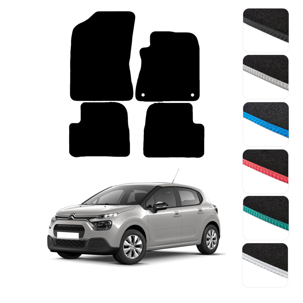 Gcm - Car Floor Mats For Citroen C3 2017 To 2024 Full Coverage Floor 5009145390798