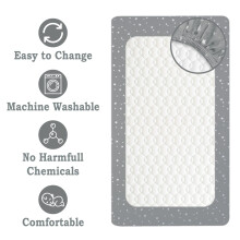 Lilly B. - Next to Me Crib Sheets |100% Organic Cotton 2 Waterproof - Cot Bed Sheets |Use as Mattress Protector |Compatible with Next to Me Crib, Mos