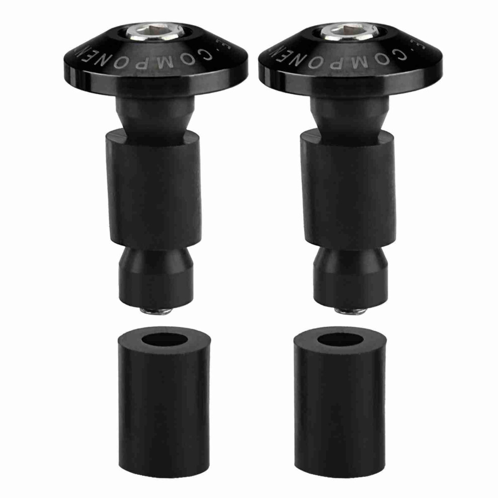 Haosie Handlebar End Caps, 7/8 22Mm Motorcycle Handlebar Plug, Motorbike Grip End Plug Caps, Universal, For Racing Atv Offroad (Black) Black 5002168781338