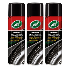 Turtle Wax Black In A Flash 500 x3 - Universal Tyre & Trim Cleaner,