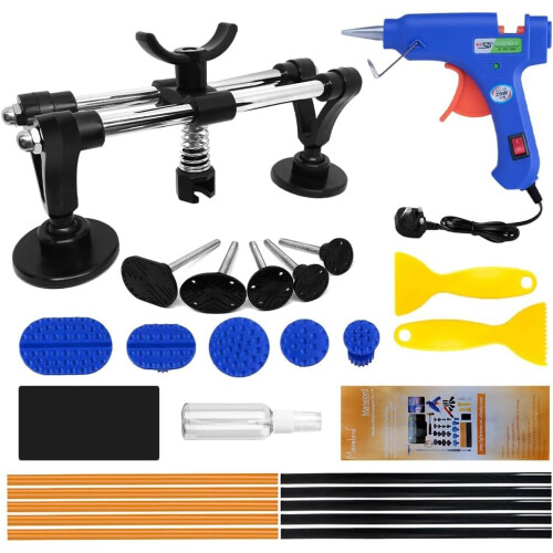 Manelord Auto Dent Puller Set with Double Pole Bridge Dent Repair Kit