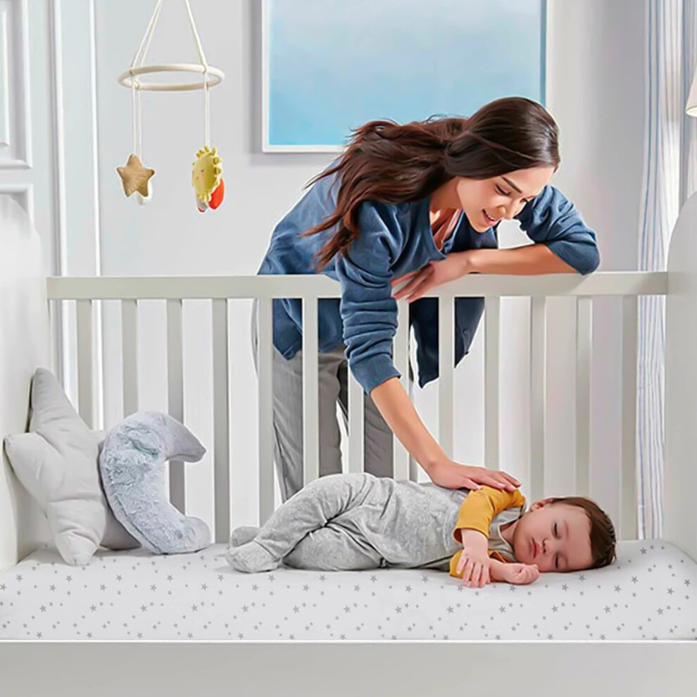 Lilly Belly Lilly B. - Next To Me Crib Sheets |100% Organic Cotton 2 Waterproof - Cot Bed Sheets |Use As Mattress Protector |Compatible With Next To Me Crib, Mos