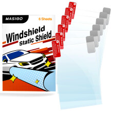Parking Permit and Tax Disc Holder for Car Windscreen – 6 Pack, 10 x 15 cm Static Cling Clear Plastic Film for Easy Application, Removal and Re-Appl