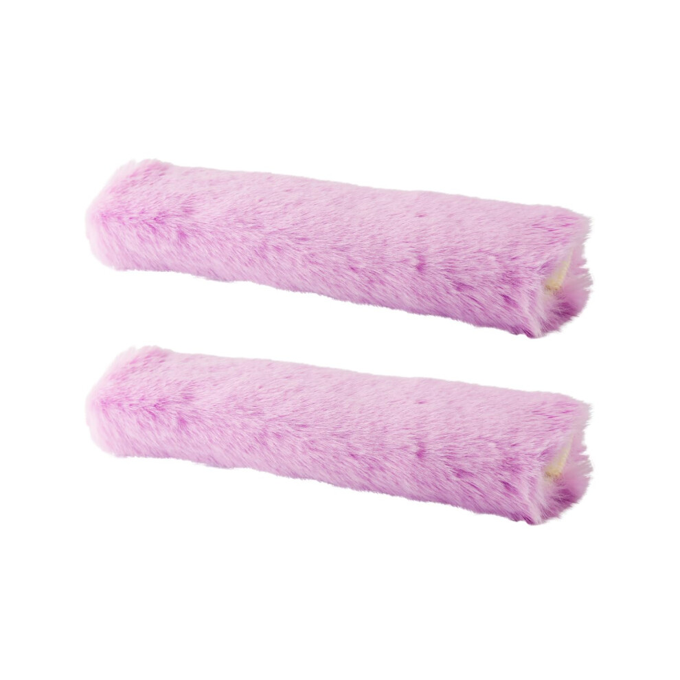 Tabanzhe Car Seat Belt Pads-2Pcs Soft Plush Seatbelt Strap Cover Rabbit Fur Car Safety Belt Fluffy Comfort Pads Seat Belt Covers For Kids Adult(Purpl 5000225778451