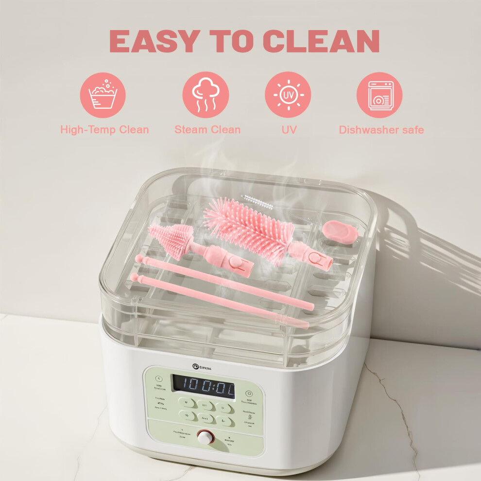 Baby Bottle Brushes For Cleaning Baby Bottle Cleaner Brush Travel Steriliser For Baby Travel Essentials With Silicone Bottle/Nipple/Straw Brus Hranio