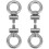 QWORK 4pcs M4 Awning Rail Stoppers, for Caravan Motorhome Campervan 1