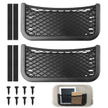 2 Pcs Storage Nets Bag for Campervans Elastic Mesh Car Trunk Storage