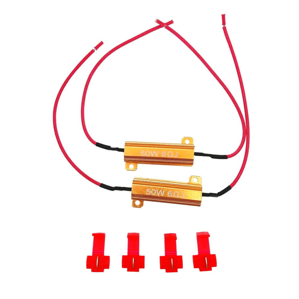 Jzk 2X 50W 6-Ohm Load Resistors To Fix Led Bulb Flashing Signal Error 5004483689566