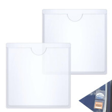 Kaelix Car Parking Permit Holder 2-Pack – Clear Adhesive-Free Windshield Display Sleeves for Parking Pass, Tickets, Licenses – Reusable, Easy Inst