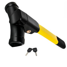 Steering Wheel Lock, Universal Security Anti Theft Retractable Heavy Duty Car Steering Wheel Lock, Anti-Theft T-Bar Immobiliser to