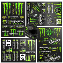 QhgPnt 4 Pcs Monster Energy Stickers, Bike Stickers, Helmet Stickers, for Motorcycles Skateboards Cars and Off-Road Bikes