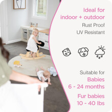 Indoor Outdoor Ultimate Retractable Safety Gate, 98cm Tall, Extends to 2m Wide, Extra Wide Stair Gate for Babies and Pets, One-Handed Operation, Wall