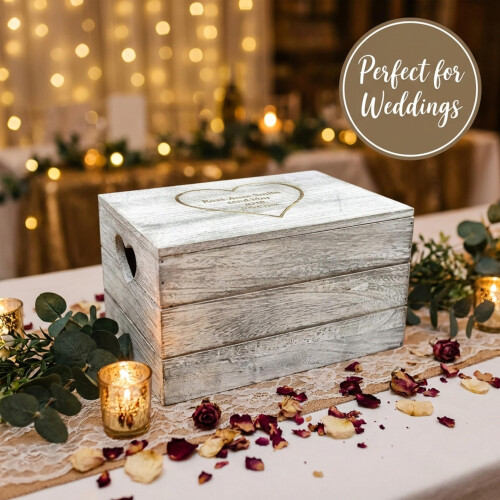 Personalised Wooden Memory Box Large Engraved Keepsake Box for Baby Gi